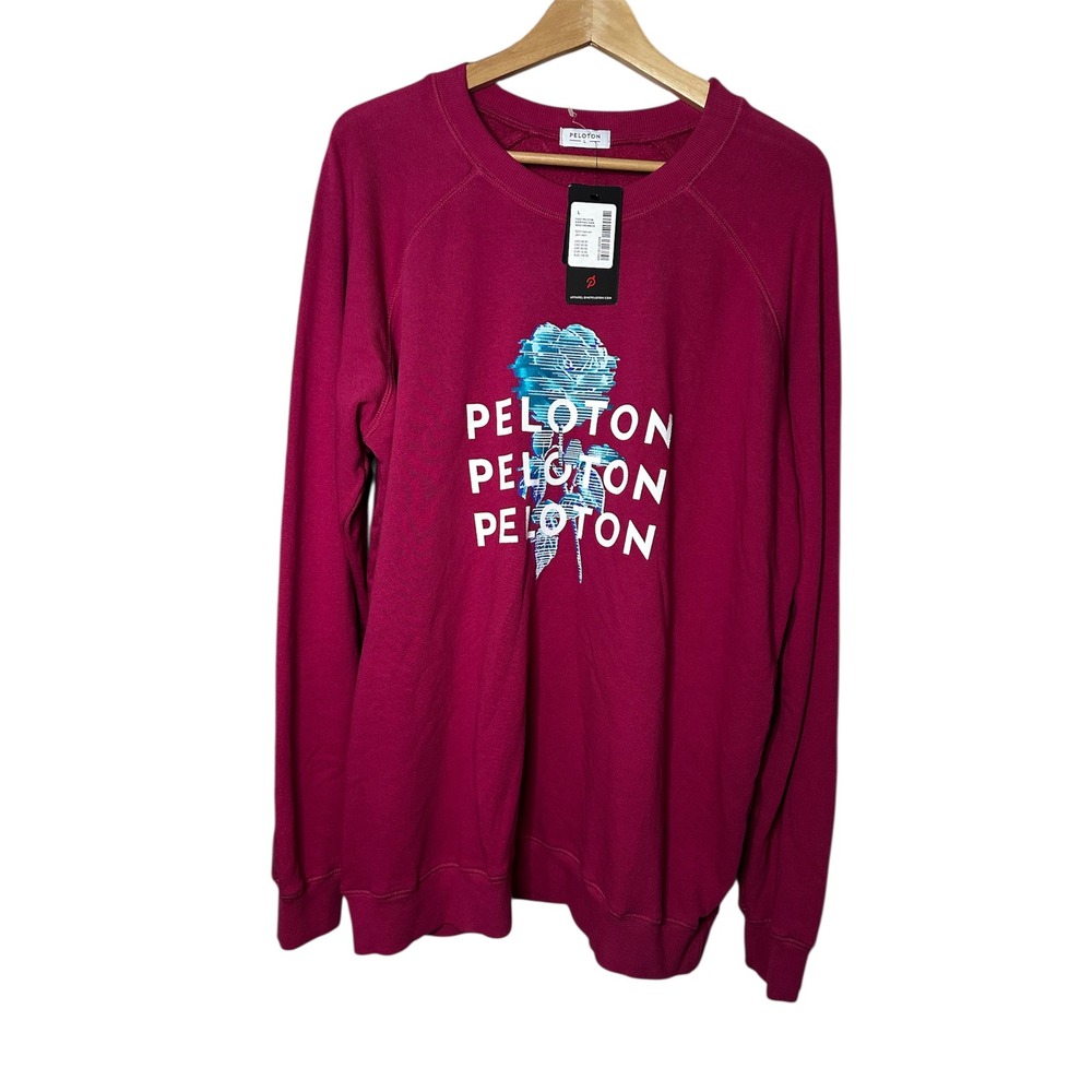 NWT-Peloton Sweatshirt | Dark Pink Size L‎